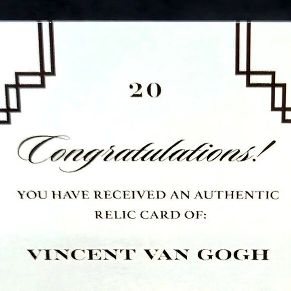 Authentic Vincent Van Gogh Handwriting Relic Piece of History Amazing Artist - Picture 3 of 4